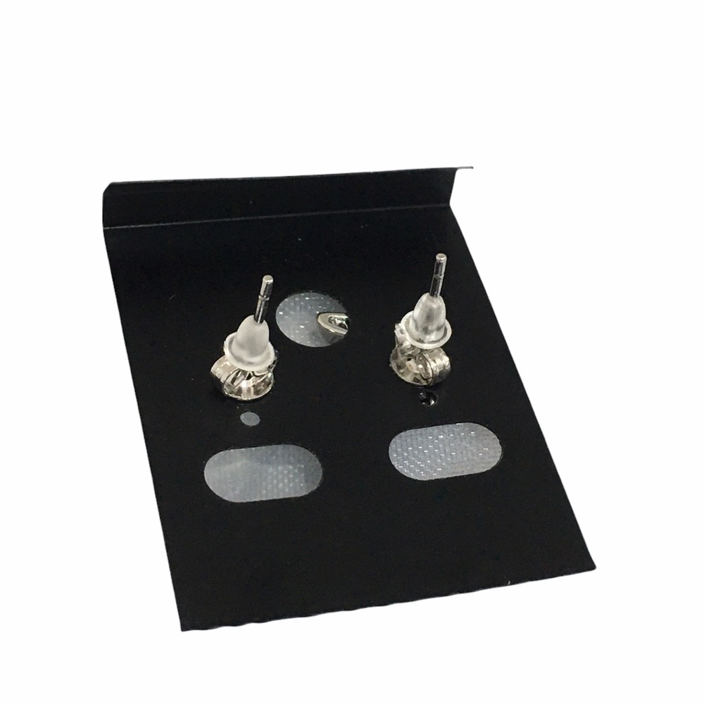 Sterling Silver Stiletto Heel Shoes Swarovski Stud Earrings Statement Jewelry - Picture 9 of 13